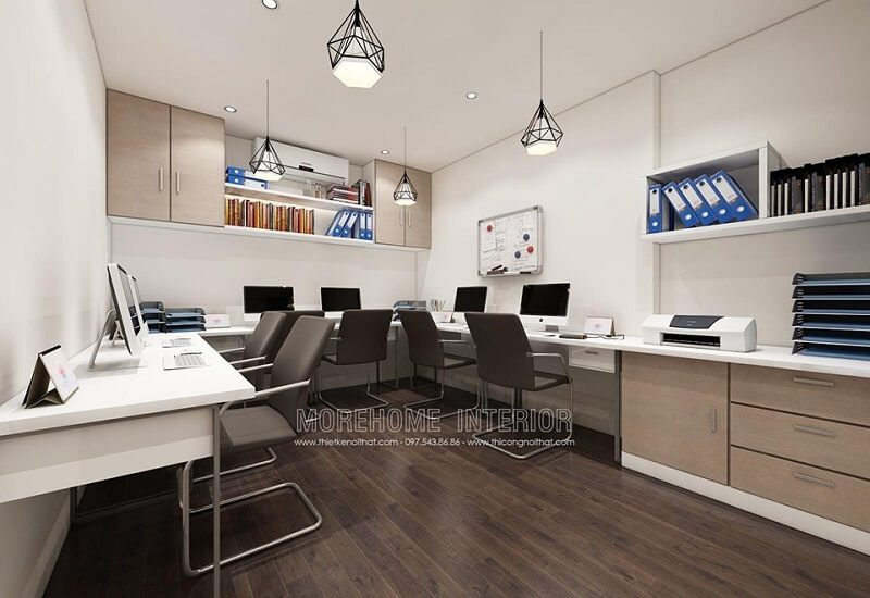 và hiệu quả Với diện tích nhỏ, cần phải bố trí văn phòng một cách khoa học, hợp lí và hiệu quả.